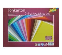 Papier Cartonné 35x25 Cm 220g 25 Couleurs Assorties
