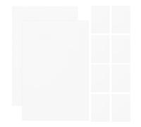 Papier Cartonné Cartes Blanches Vierges 100 Pièces | Format Portable, Usage Polyvalent, Compatible Outils Variés, pour Artistes et Étudiants, Blanc