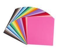 Papier Cartonné Coloré 12" x 12" - 60 Feuilles 20 Couleurs 180g/m² 65lb 30,5×30,5cm pour Création de Cartes, Projets Scolaires, Loisirs Créatifs UAP10MX60