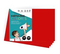 Papier cartonné coloré A4 Couleurs intenses, Feuilles colorées 180gr pour artisanat, Imprimez vos documents et dessins créatifs, Feuilles colorées A4 · m-office (25 feuilles, rouge foncé)
