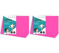 Papier cartonné coloré A4 Couleurs intenses, Feuilles colorées 180gr pour artisanat, Imprimez vos documents et dessins créatifs, Feuilles colorées A4 · m-office (25 feuilles, fuchsia) (Lot de 2)