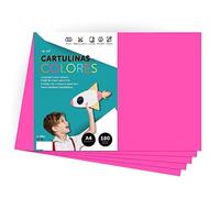 Papier cartonné coloré A4 Couleurs intenses, Feuilles colorées 180gr pour artisanat, Imprimez vos documents et dessins créatifs, Feuilles colorées A4 · m-office (100 feuilles, fuchsia)