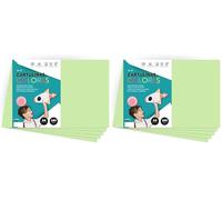 Papier cartonné couleur pastel A4, feuilles colorées 180 g pour l'artisanat, imprimer vos documents et dessins créatifs, feuilles pastel A4 · m-office (x100, vert clair) (Lot de 2)