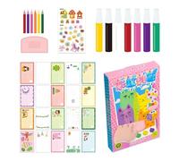 Papier cartonné enduit noir - Kit d'activités créatives de traçage, merveilleux carnet de croquis pour enfants et jeunes, projet masculin féminin à partir de 6 ans, matériel d'apprentissage éducatif |