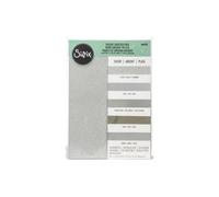 Papier cartonné - Pailleté argent - A4 - 230g - 50 feuilles - Scrapbooking - Siz