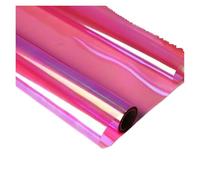 Papier Cellophane Papier d'emballage Floral arc-en-ciel, emballage artisanal for gâteaux et bonbons, rouleau de Cellophane coloré(Rose red)