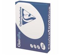 Papier Clairalfa - Ramette de 500 feuilles - Perforé 4 trous - Format A4 (80 g-m²) - Couleur blanc