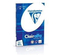 Clairefontaine Papier Clairalfa Ramette 100 feuilles A4 80 g Blanc Certifié FSC