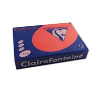 Ramette de papier - A4 - Rouge corail - 160g - Impression - 250 feuilles - Clair
