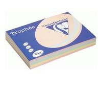 Papier - CLAIREFONTAINE - Trophée - A3 - 80g - Couleurs assorties pastel - 500 feuilles