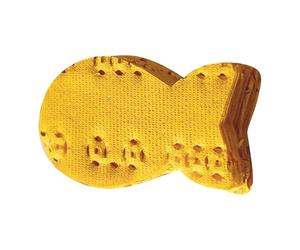 Papier commémoratif jaune, feuilles d'argent fantôme, offre de souvenir pour animaux de compagnie, symbolisme paisible, design en forme de poisson, adieu aux hommages animaux, utilisation en deuil en