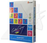 Papier copie couleur, A4, 160 g/m2, blanc, 250 feuilles, spécial laser couleur.