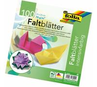 Papier couleur a plier 70gr/m2 100 feuilles 20x20cm couleurs assorties