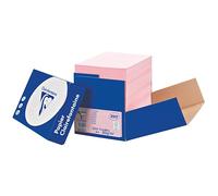 Papier couleur A4 80 g Clairefontaine Trophée couleurs pastel - Boîte de 2500 feuilles - rose