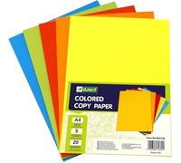 Papier Couleur pour Imprimante - Papier à Copier Papier Toner Multicolore A4 Mélange de 5 Couleurs 5x20 Feuilles A4-100 Feuilles