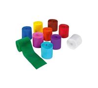 Folia Papier crépon 10 m x 5 cm – assortis – Paquet de 10