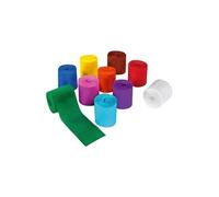 Papier crepon 10mx5cm assortis - Paquet de 10