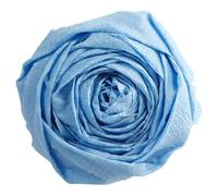 PAPIER CRÉPON, Paquet de 10 feuilles pliées 60% au format 2,50x0,50m - Bleu ciel