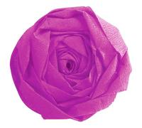 PAPIER CRÉPON, Paquet de 10 feuilles pliées 60% au format 2,50x0,50m - Cyclamen