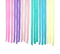 Papier Crépon Pastel, 6 Rouleaux 22M x 4,5cm, Papier pour Décoration, Loisirs Créatifs, Anniversaire, Mariage, Fête, DIY, Baby Shower, Bleu, Jaune, Orange, Vert, Violet, Rose