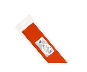 PAPIER CRÉPON, Sachet de 1 feuille pliée 75% au format 2,50x0,50m - Orange