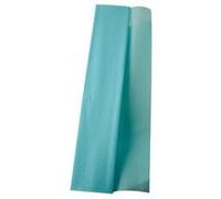 Clairefontaine 903025C - Paquet de 10 Feuilles de Papier Crépon - Couleur Bleu Turquoise - Format 2,50x0,50m - Crêpage 60% - Élastique et Résistant - Loisirs Créatifs, Bricolage et Activités Manuelles