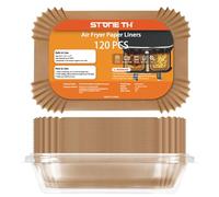 Papier Cuisson Air Fryer (120 Pièces - Rectangle)