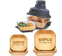 Papier Cuisson Air Fryer pour Ninja CRISPi Friteuse FN101EUGY, 120 Pièces Disposable Papier Sulfurisé pour 3.8L & 1.4L Ninja FN101EUSG, Accessoires Friteuses à air pour FN101EUST