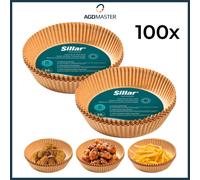 Papier cuisson friteuse à air chaud Airfryer 20 cm 100 pièces ronde résistant...