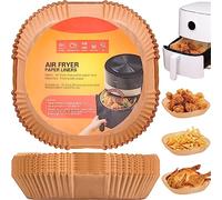 Papier Cuisson pour Air Fryer - 100 Pièces de Papier Sulfurisé pour Air Fryer - Plateaux Jetables pour Une Cuisson Propre - Convient à la Plupart des Marques(16CM)