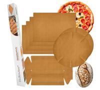 Papier Cuisson Réutilisable (Lot de 8) - Feuille de Cuisson Permanente Antiadhésive - Moule à Cake, Moule à Charnière - Résistant à la Chaleur, Découpable, Compatible Lave-Vaisselle (Lot de 8)