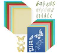 Papier Cyanotype Kit d'impression cyanotype, 10 feuilles de papier activé par l'énergie solaire, for bricolage, projets d'artisanat d'art, fournitures , 1 ensemble