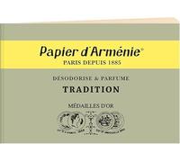 Papier d’Arménie Traditionnel - Désodorisant Naturel à Base de Benjoin du Laos - Purifie et Parfume l’Air - Fabriqué en France - Carnet 36 Lamelles