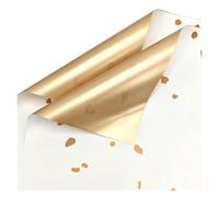 Papier d’emballage, bouquet cadeau, Papier d'emballage doré saupoudré d'or de Style coréen, papier d'emballage cadeau OuYa for Bouquet de fleurs, papier d'emballage for fleuriste, 20 pièces