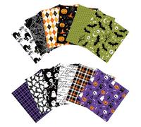 Papier D'album D'Halloween - Feuilles De Motif, Cartes De Journal Indésirable | Design Vintage À Face Avec 12 Motifs D'Halloween Uniques, Papier Artisanal De Haute Qualité Avec Texture Lisse Po