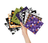 Papier D'album D'Halloween - Feuilles De Motif, Cartes De Journal Indésirable | Design Vintage À Face Avec 12 Motifs D'Halloween Uniques, Papier Artisanal De Haute Qualité Avec Texture Lisse Po