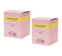 Papier D'arménie Lot De 2 Bougies Parfumée Végétale 50 Heures Env. Parfum La Rose