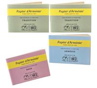 Papier d'Arménie - Lot de 4 carnets (2 Tradition + 1 Arménie + 1 Rose) | Encens en papier aux arômes naturels et floraux | Papier d'Arménie Original | Papier d'Arménie Tradition Mdalllies D'Or