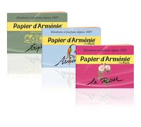 Papier D'armenie Paris Lot De 3 Carnet Encens Parfum Desodorisant Ambiance Set Pack Maison Senteur Soins Sauna Spa Comasound Kartel Csk Online