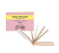Papier d'Arménie ROSE • Lot de 3 Carnets Triples de 36 lamelles • Papier d'Arménie ORIGINAL • Désodorisant Naturel • Parfum d'intérieur • Désodorisant