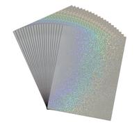 Papier d'autocollant holographique - Feuilles de décalcomanies A4, film de superposition arc-en- | 20 feuilles Auto-adhésif alimentation artisanale, matériau en vinyle facile à couper pour les doc