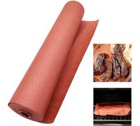 Papier de boucher pour fumer de la viande, papier kraft de qualité alimentaire pour grill, fumoir, viande de poisson, rouleau de papier de boucher rose, 30 cm x 30 m
