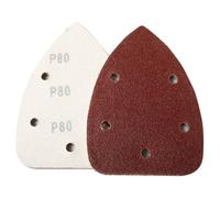 Papier de broyage - Pares de meulage, broyeur triangulaire - 20 morceaux de tampons triangulaires dans le grain de 80 à 1000, durable, antistatique et efficace du métal et du bois, idéal pour les prof
