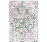 Papier de carte du comté de Warwickshire