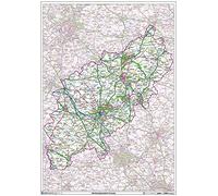 Papier de carte du comté du Northamptonshire