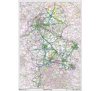 Papier de carte du comté du Staffordshire