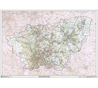 Papier de carte du comté du Yorkshire du Sud