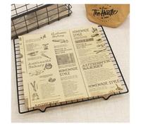 papier de charcuterie Lot de 25 feuilles de papier d'emballage for sandwichs - 9,8 x 9,8 pouces - Papier d'emballage alimentaire résistant à la graisse - Outils de pâtisserie(Color 01)