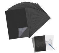 Papier de Copie Carbone, Feuilles de Copie Carbon, A4 Graphite Transfert Papier, 200 Pièces Calque Graphite, pour Traçage de Motifs sur Bois, Toile, Tissu - Artiste, Lettrage, Dessin