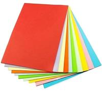 Papier de Couleur A4 Papier D'impression Couleur pour Projets Scolaires et Artisanaux 80 g / m2 10 Couleurs lot de 100